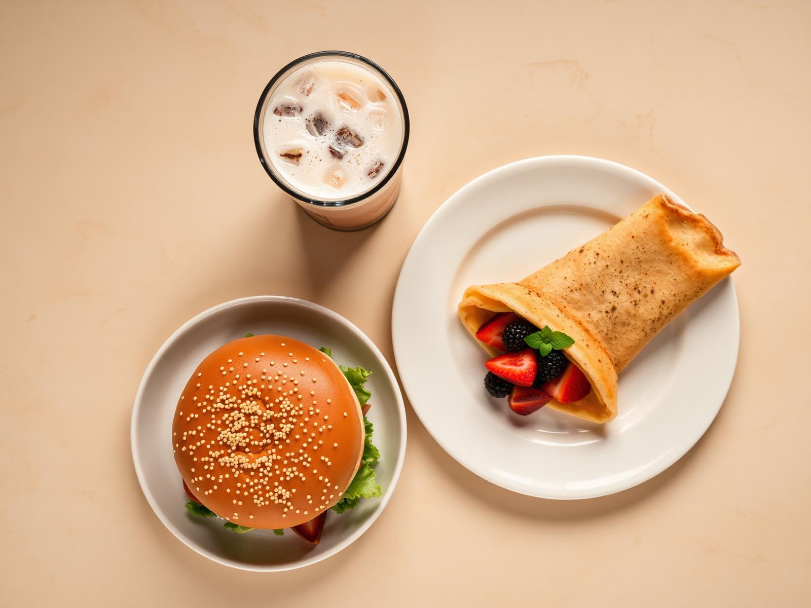 Burger, crêpe et bubble tea